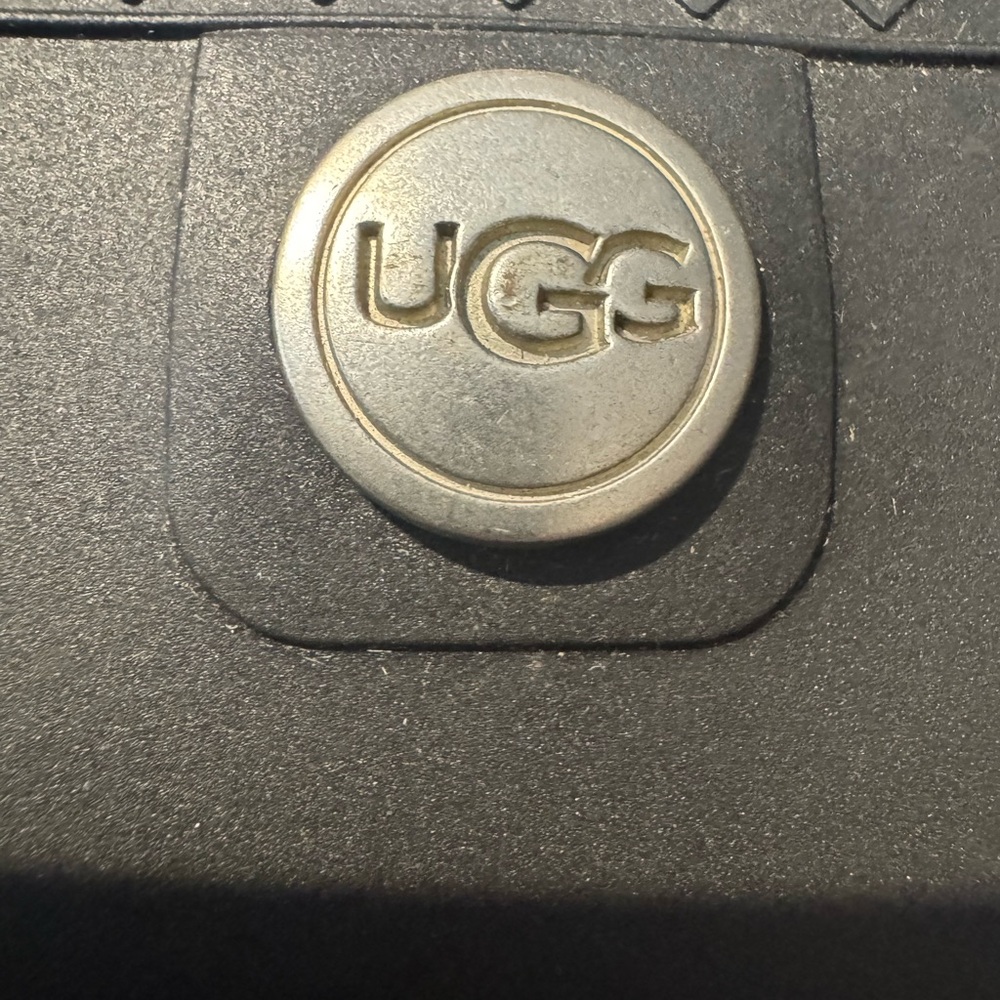 UGG Womens Black Waterproof Rain Boots Spain Made Lug Sole Size 9 - Picture 7 of 9